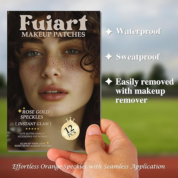 Rose Gold Freckle Patches - 12ct Waterproof Makeup