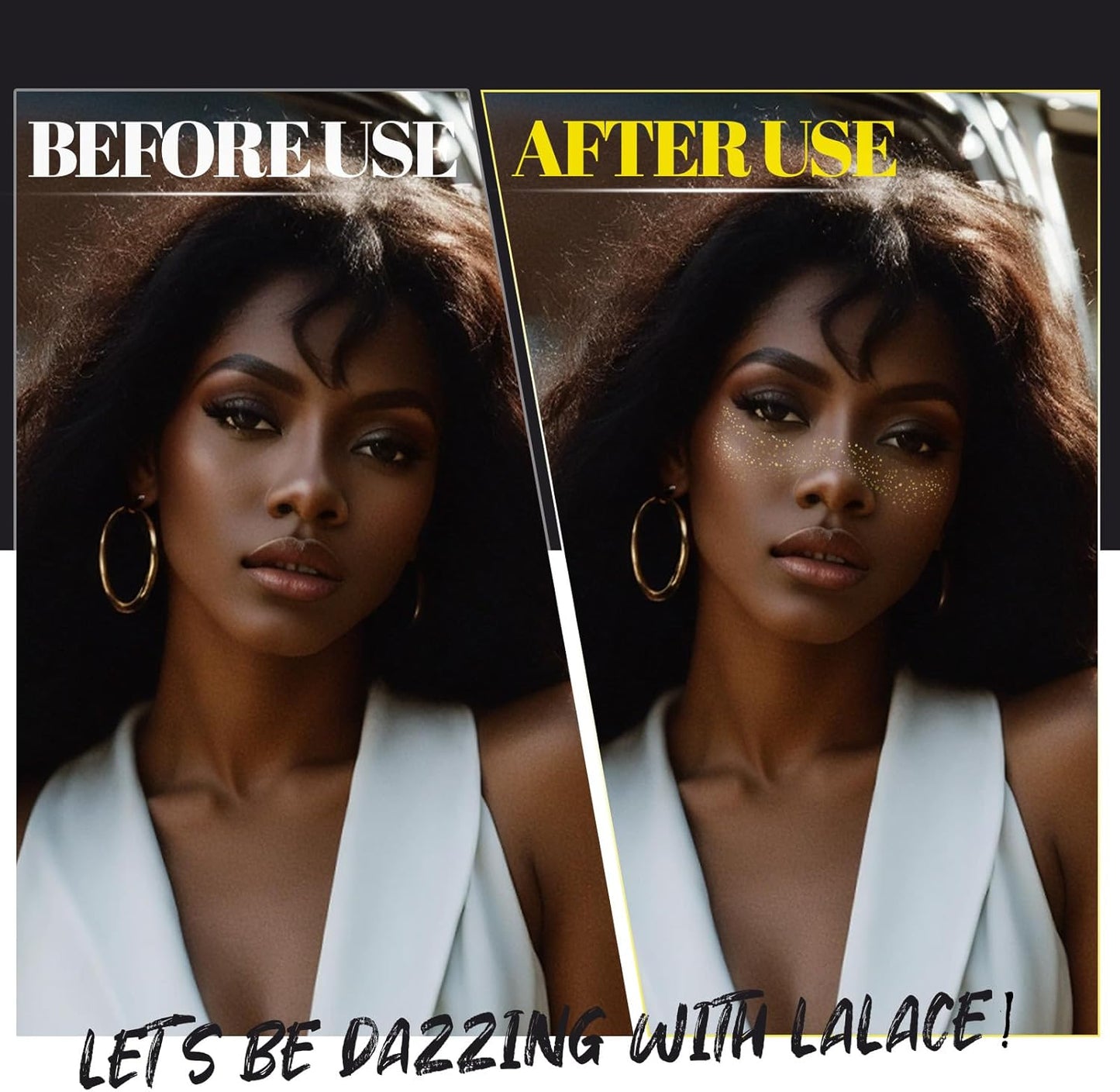 LALACE Gold Sparkle Freckles