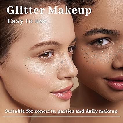 Silver Spark Freckle Tattoos 24PC