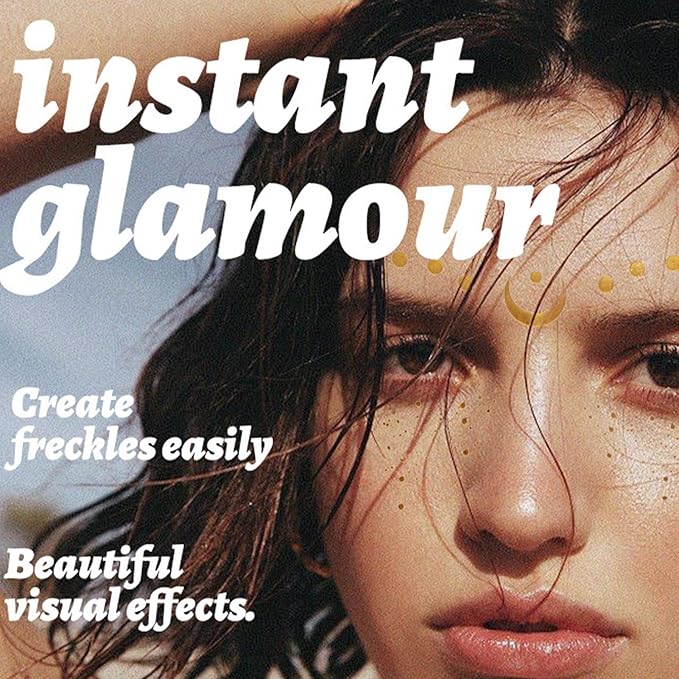 GlitterFreckle Magic - 10PCS Festive Face Tattoos