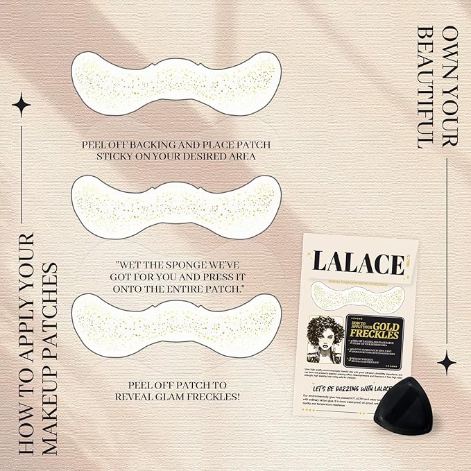 LALACE Gold Sparkle Freckles