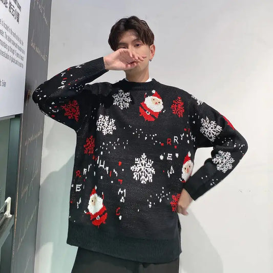 Festive Couple's Santa Sweater